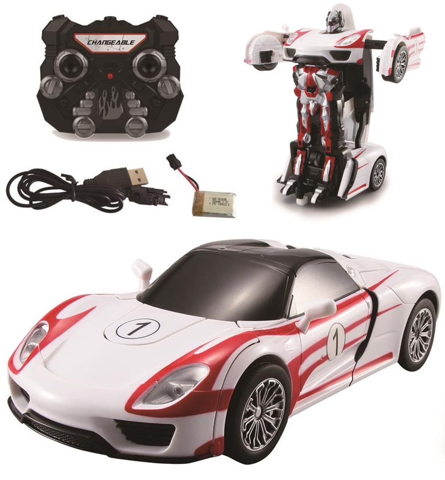 Autobot Auto Roboter Soldat Fernbedienung Akku Mit Usb Kabel 2x Batterie Weiss Profikraft